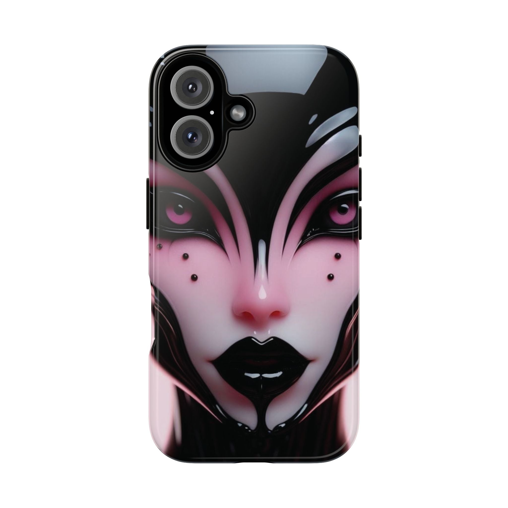 Pink Alien Tough Phone Case for iPhone, Galaxy, or Google Pixel