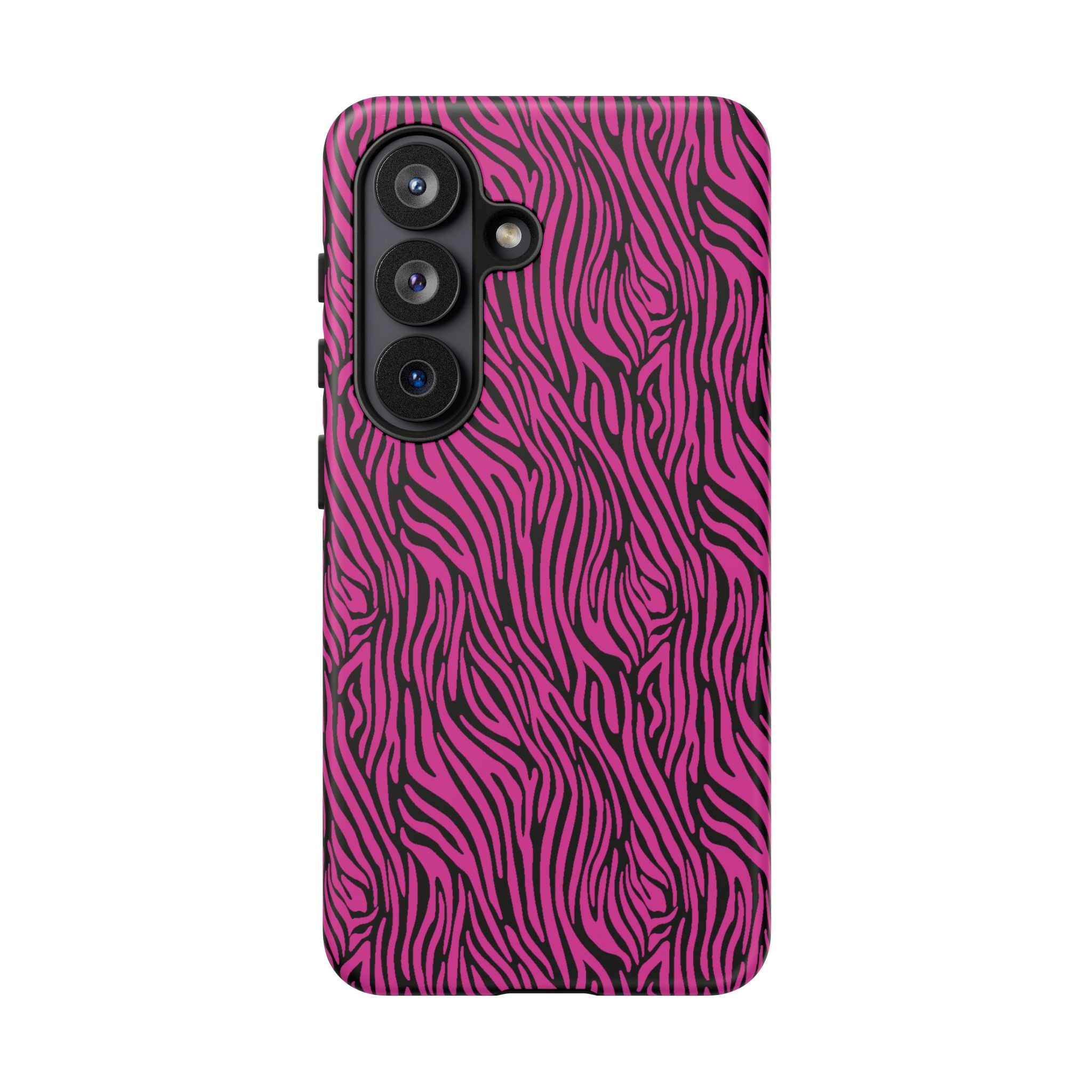 Pink Zebra Tough Phone Case for iPhone, Galaxy, or Google Pixel