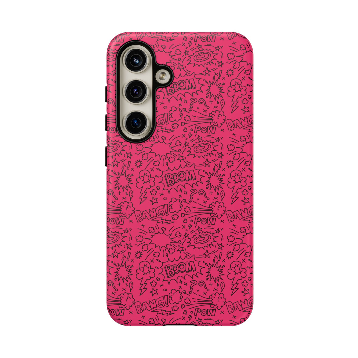 Pink Wow Tough Case for iPhone, Galaxy, or Google Pixel
