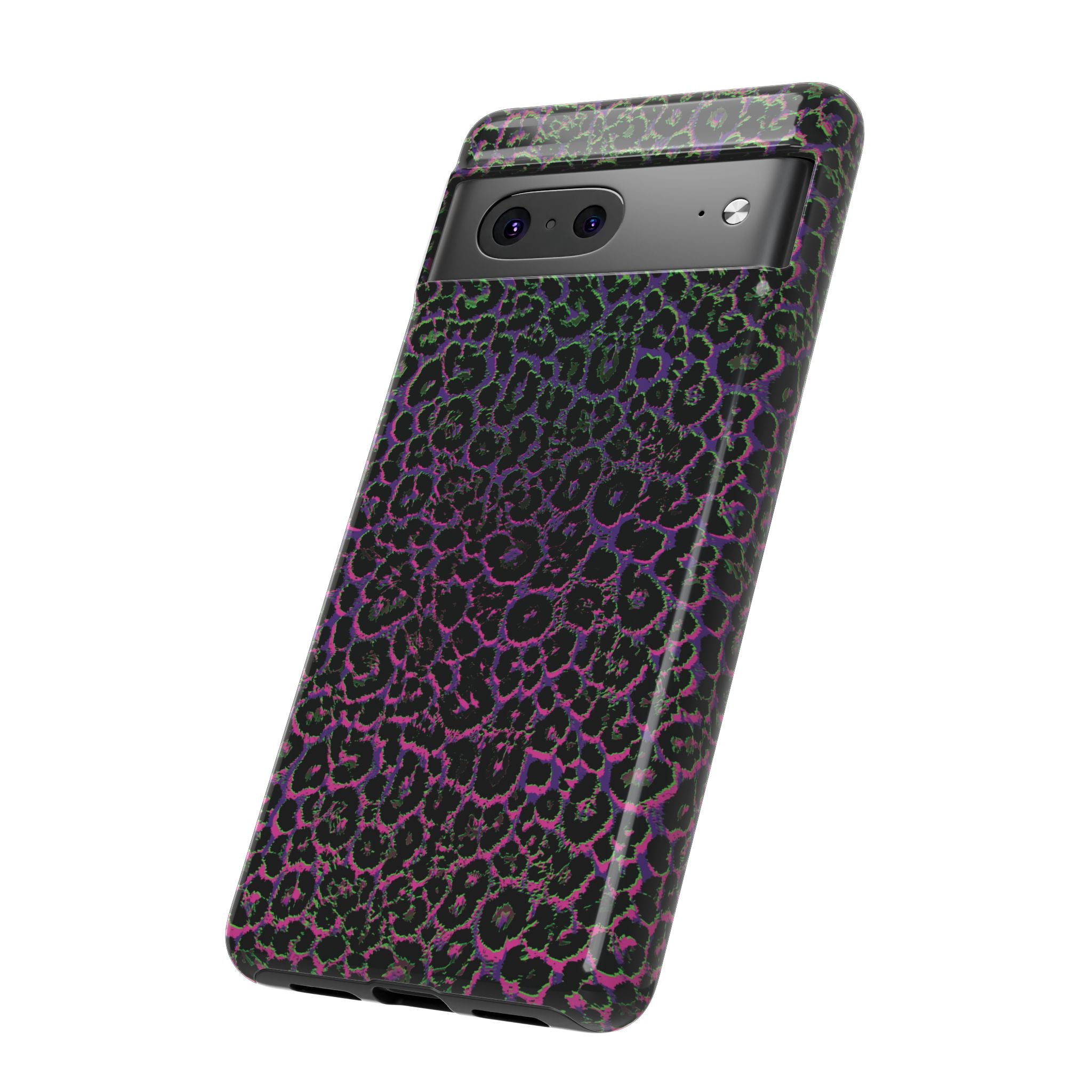 Colorful Leopard Tough Phone Case for iPhone, Galaxy, or Google Pixel