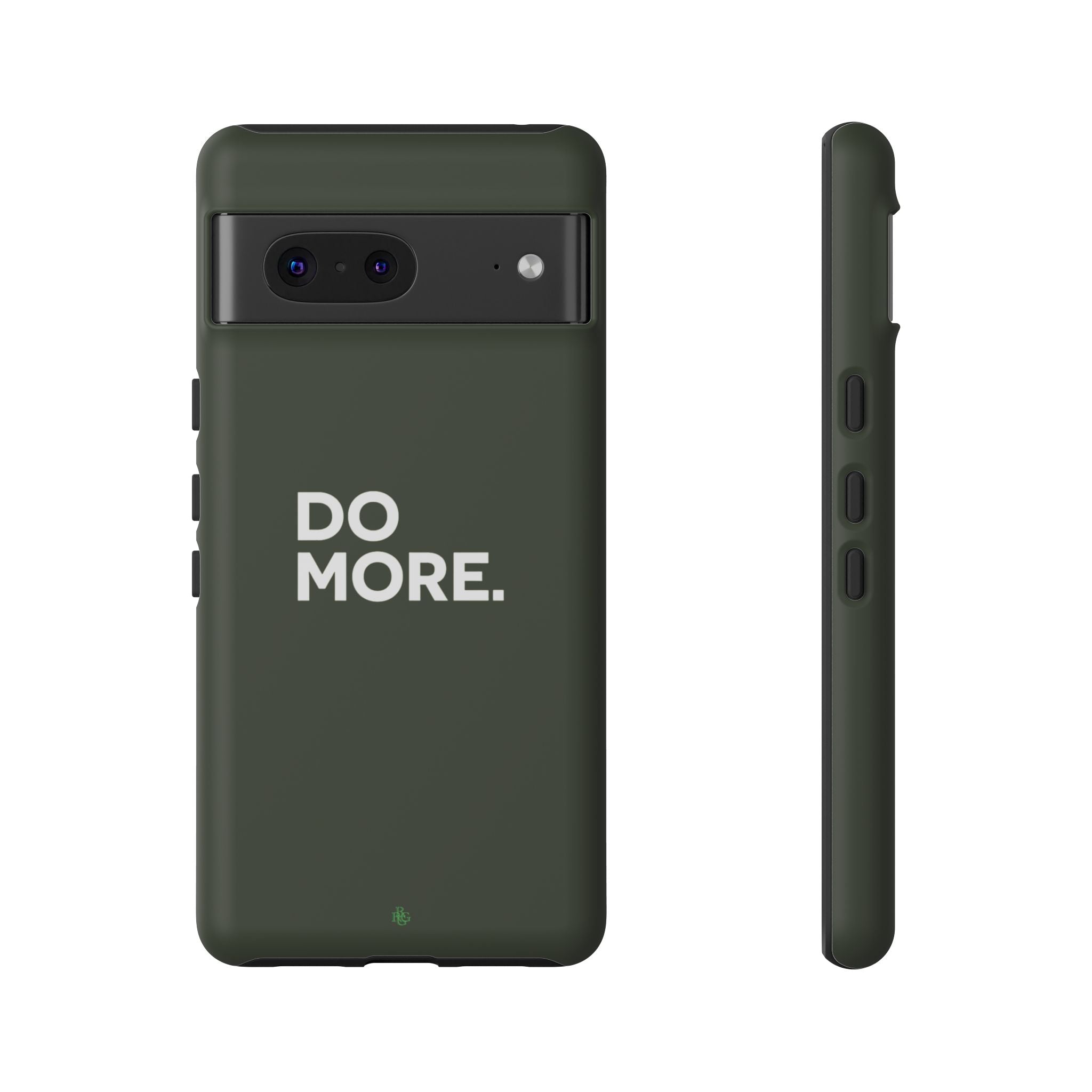 Olive Green Do More Tough Phone Case for iPhone, Galaxy, or Google Pixel