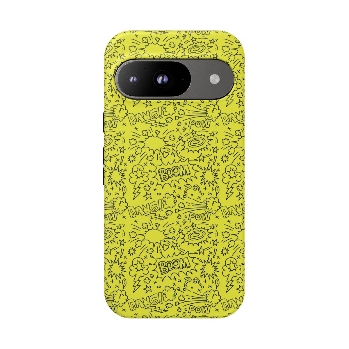 Neon Yellow Wow RG Tough Phone Case for iPhone, Galaxy, or Google Pixel