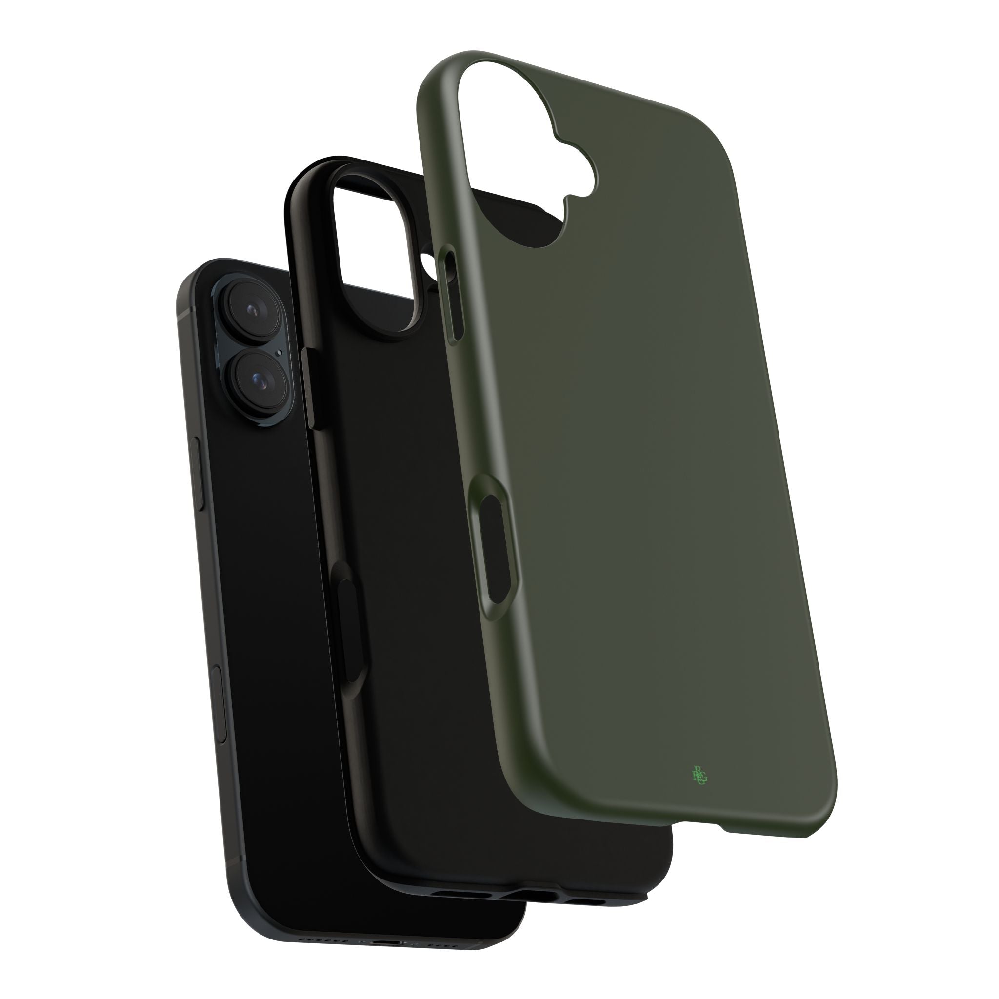 Olive Green Tough Phone Case for iPhone, Galaxy and Google Pixel