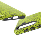 Neon Lime Wow Tough Case for iPhone, Galaxy, or Google Pixel