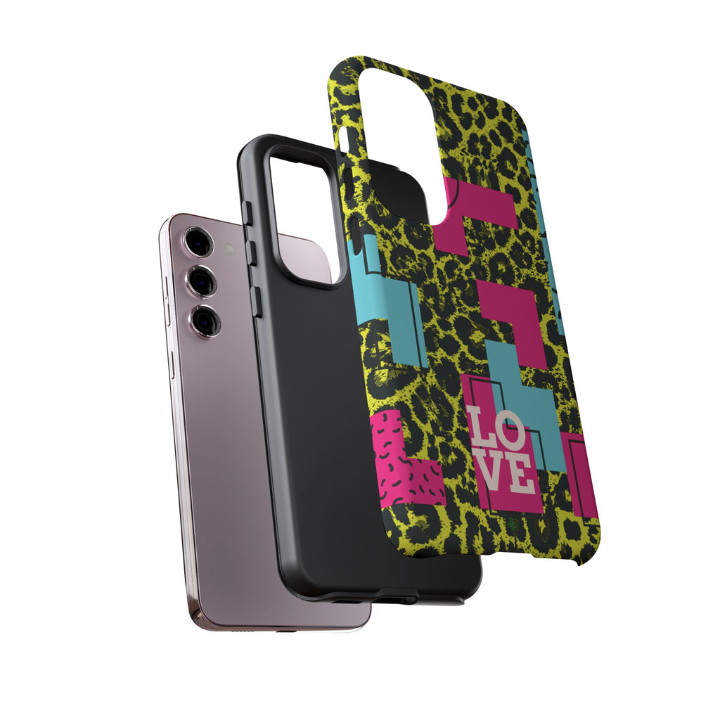 LOVE Neon Yellow RG Phone Case iPhone, Galaxy and Google Tough Cases