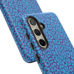 Blue Purple Leopard Tough Phone Case iPhone, Galaxy, or Google Pixel