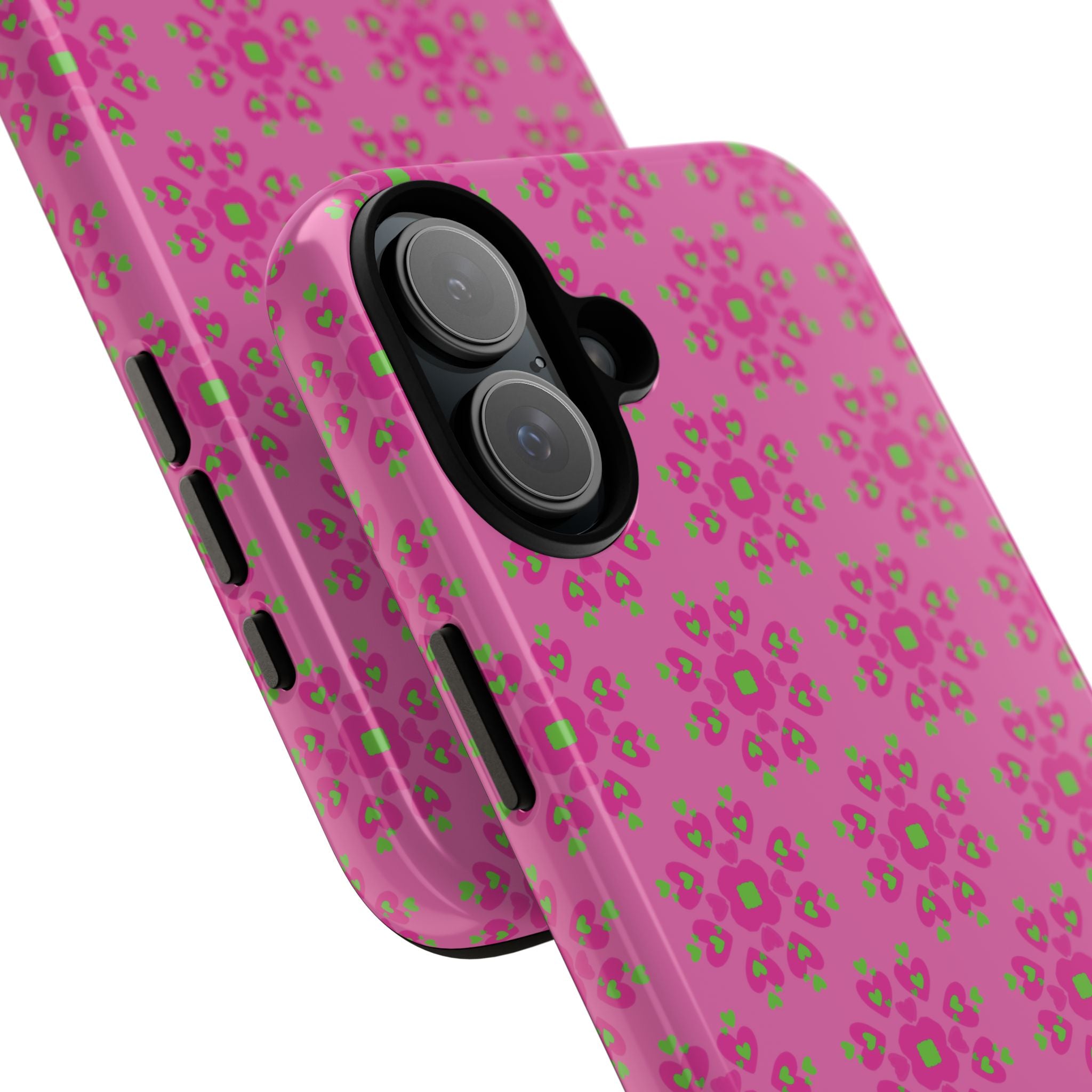 Floresta Heart Pink Tough Phone Case iPhone, Galaxy, or Google Pixel