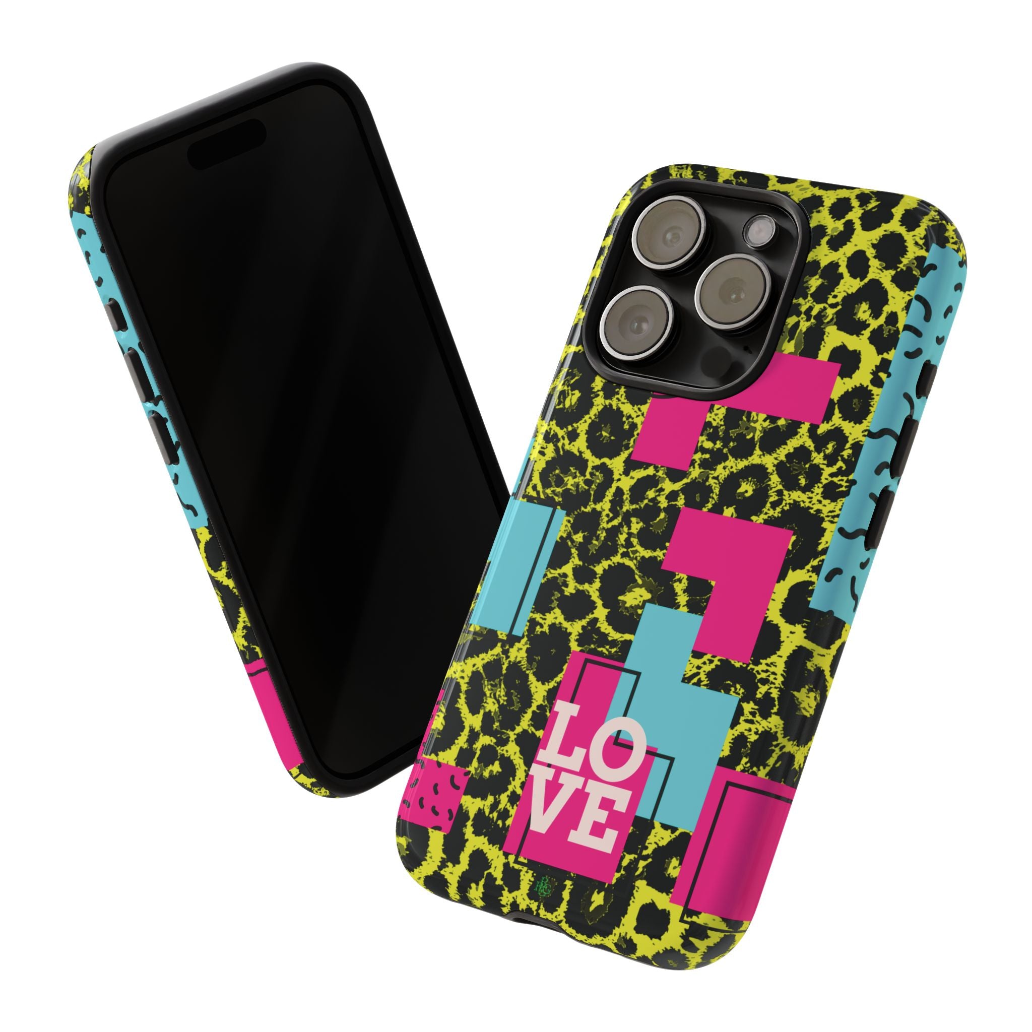 LOVE Neon Yellow RG Phone Case iPhone, Galaxy and Google Tough Cases