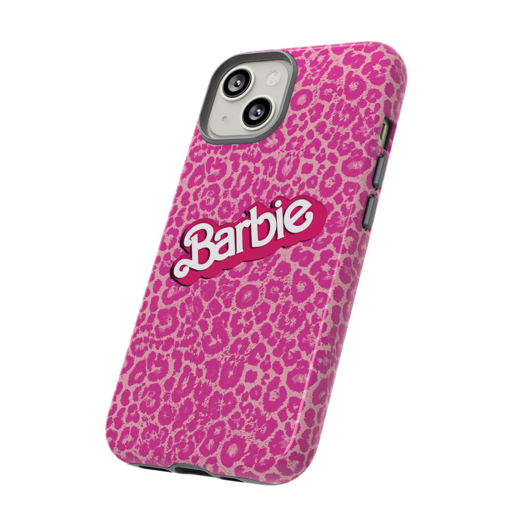 Hot Neon Pink Leopard Barb Tough Phone Case iPhone, Galaxy, or Google Pixel