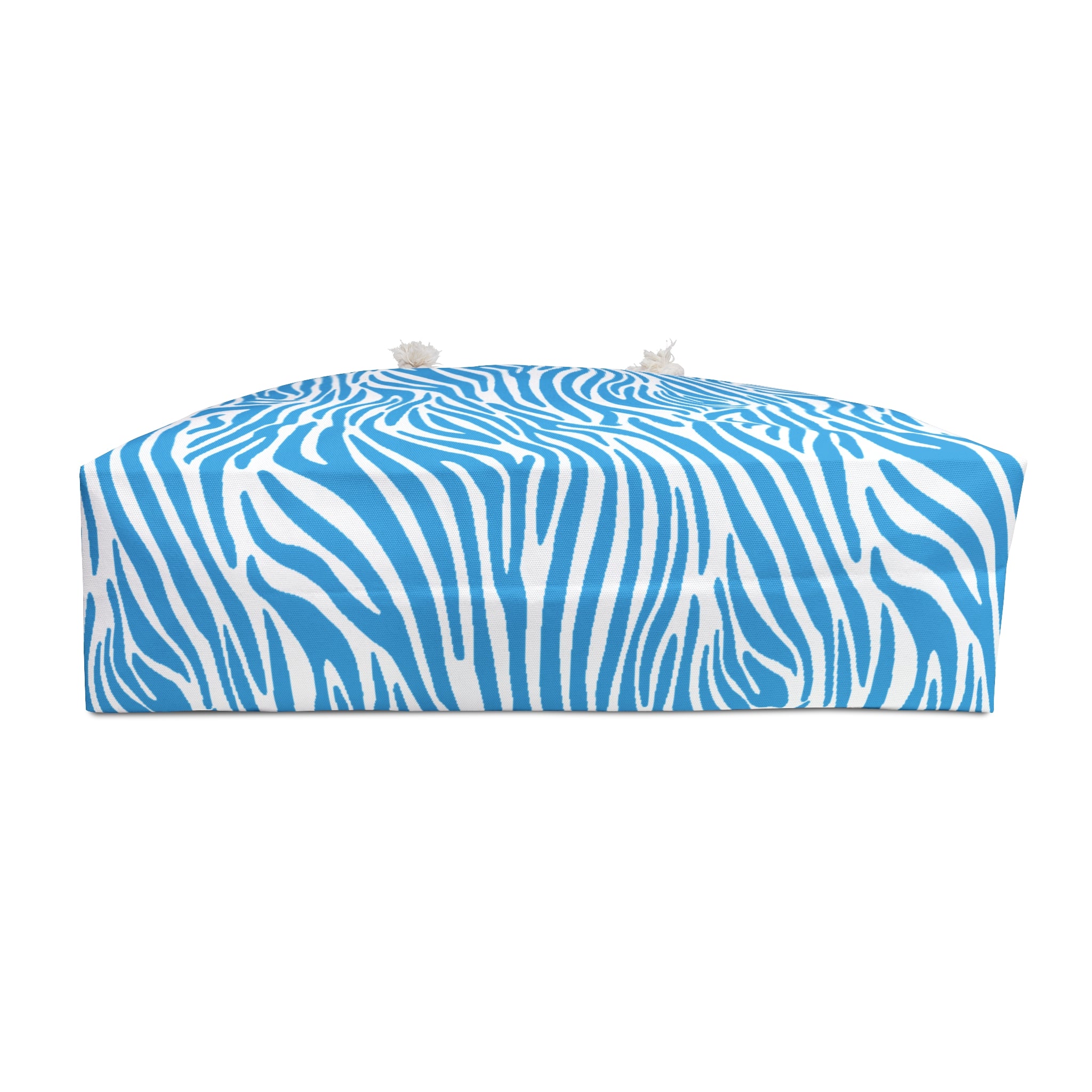 Blue Zebra Eco Friendly Weekender Bag, Travel Tote, Beach Bag