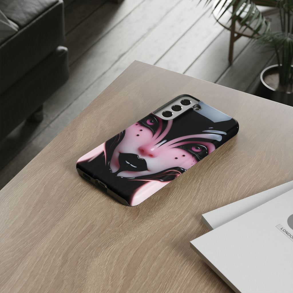 Pink Alien Tough Phone Case for iPhone, Galaxy, or Google Pixel