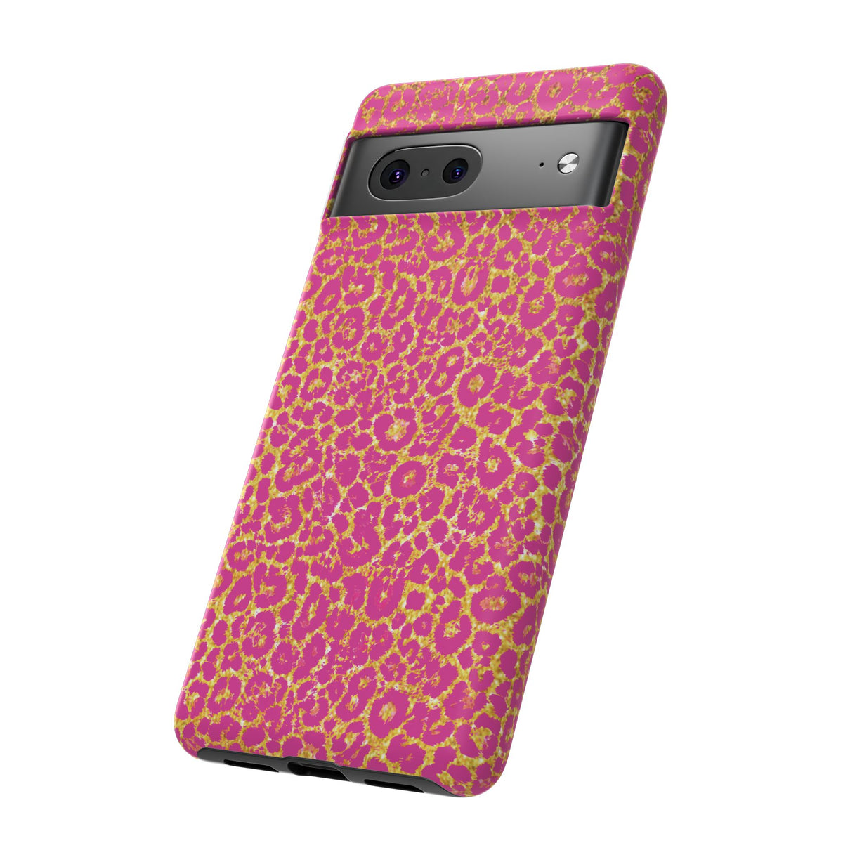 Pink Gold Leopard Tough Case for iPhone, Galaxy, or Google Pixel