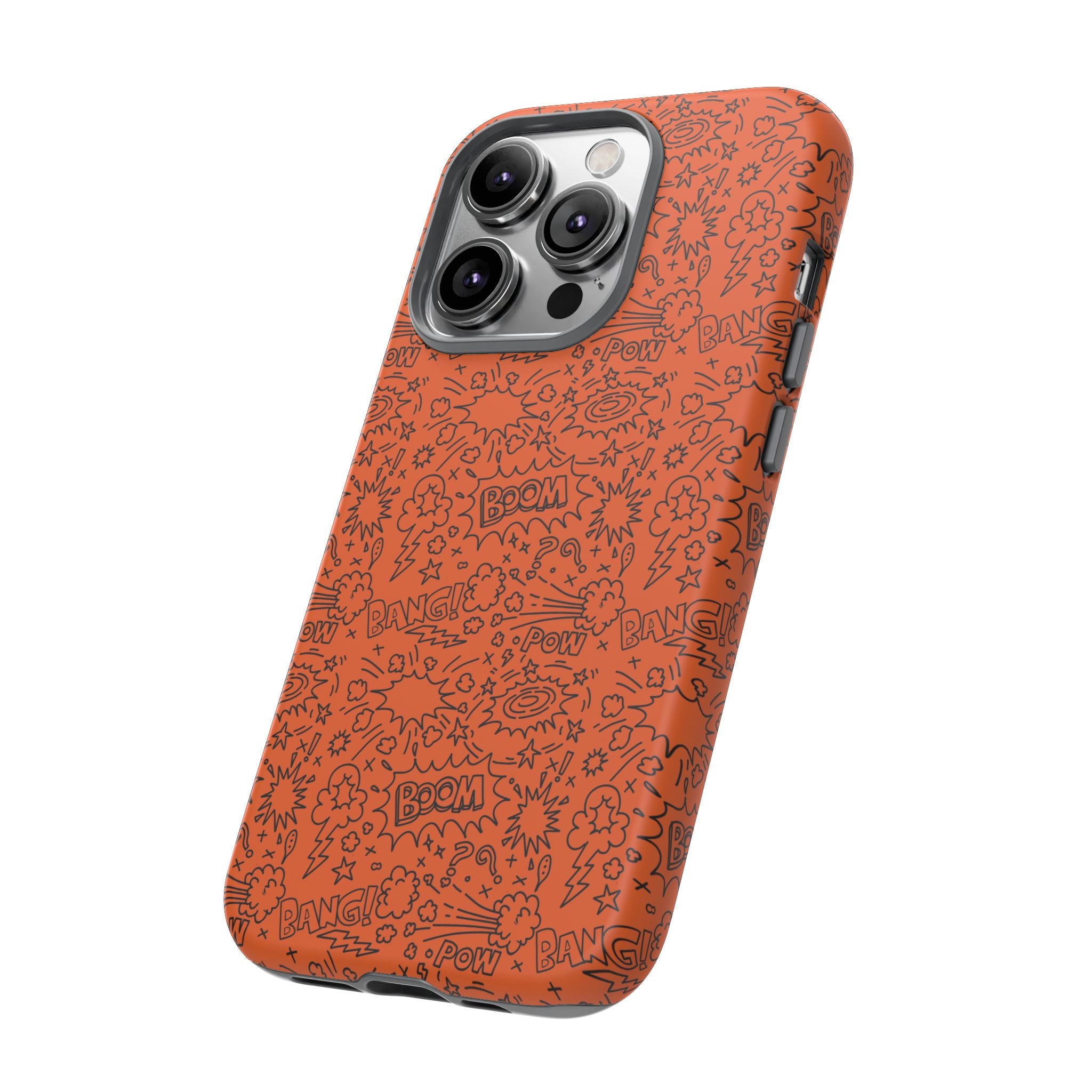 Wow Orange Tough Case for iPhone, Galaxy, or Google Pixel