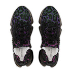 Neon Colorful Leopard Men's Mesh Sneakers