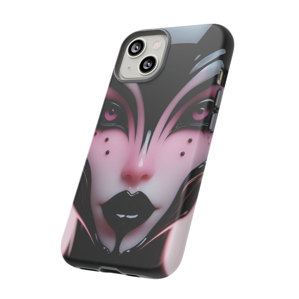 Pink Alien Tough Phone Case for iPhone, Galaxy, or Google Pixel