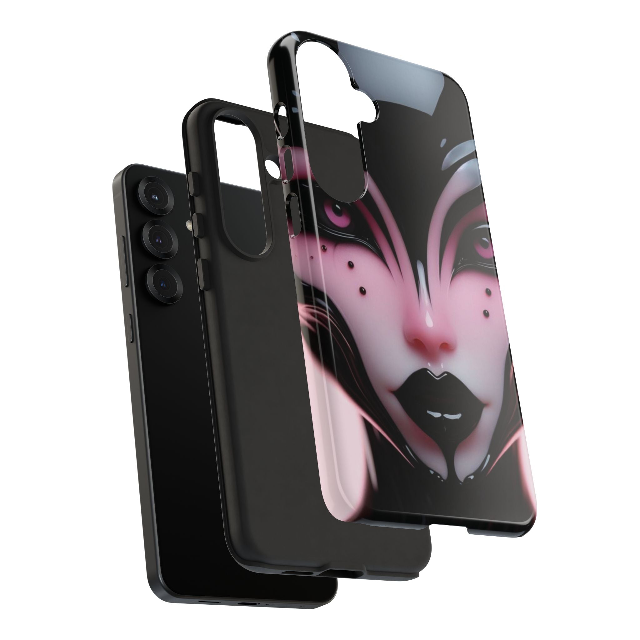 Pink Alien Tough Phone Case for iPhone, Galaxy, or Google Pixel