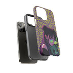 Purple Neon Lime Leopard Kz Tough Case for iPhone, Galaxy, or Google Pixel