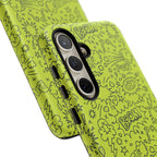 Neon Lime Wow Tough Case for iPhone, Galaxy, or Google Pixel