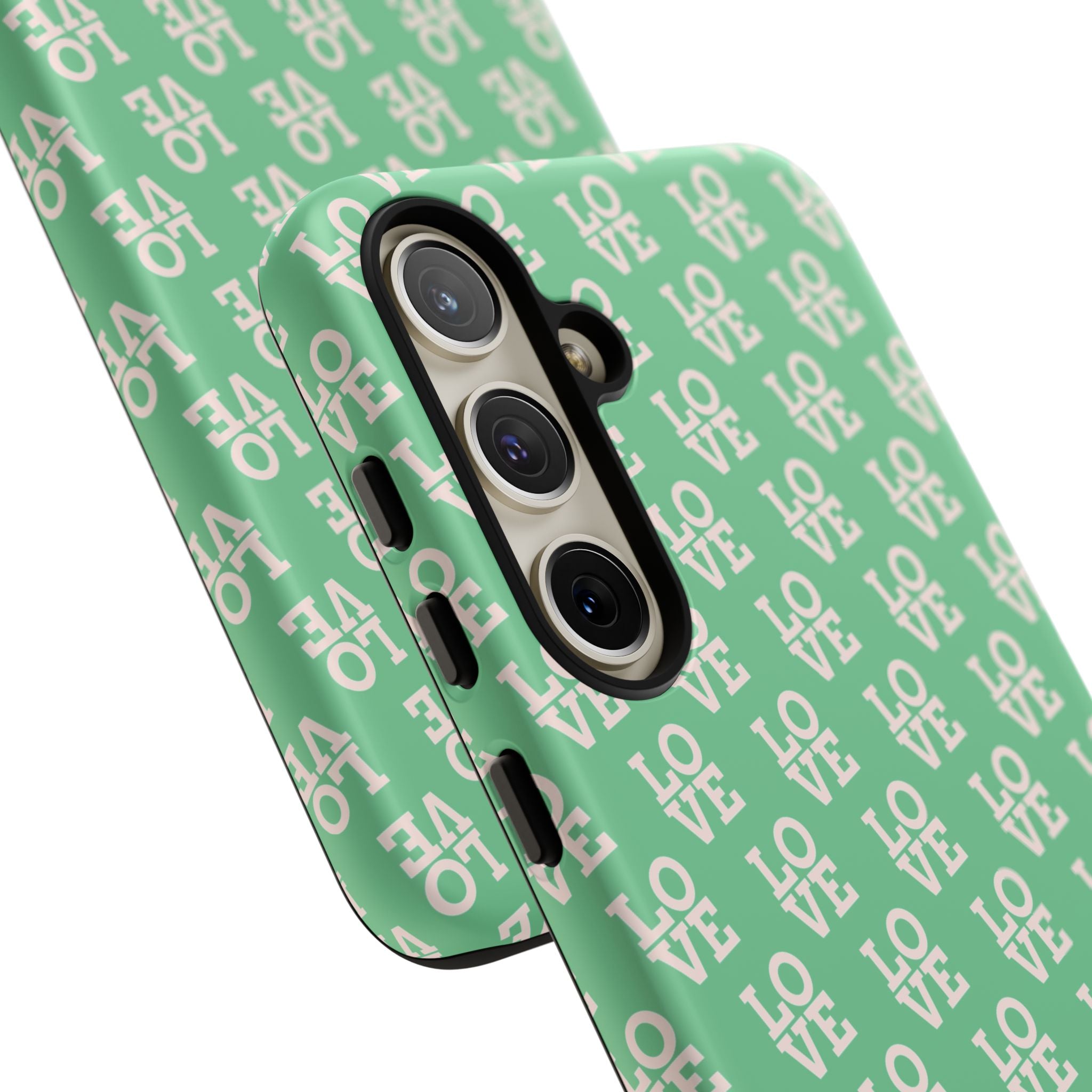 LOVE Aqua Tough Phone Case for iPhone, Galaxy, or Google Pixel