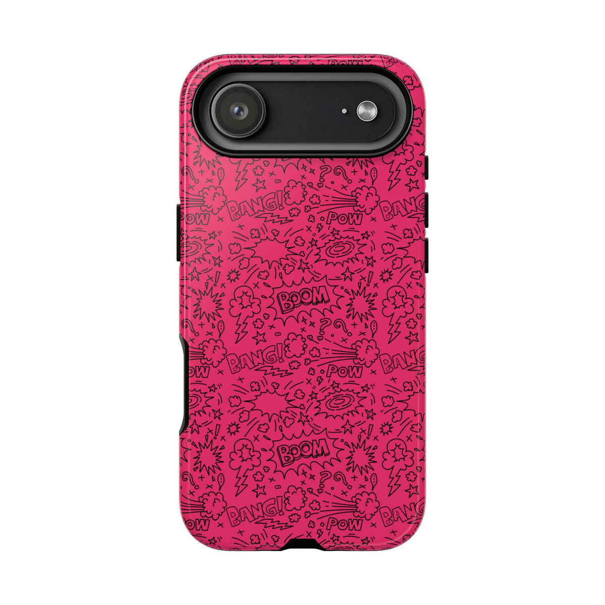 Pink Wow Tough Case for iPhone, Galaxy, or Google Pixel