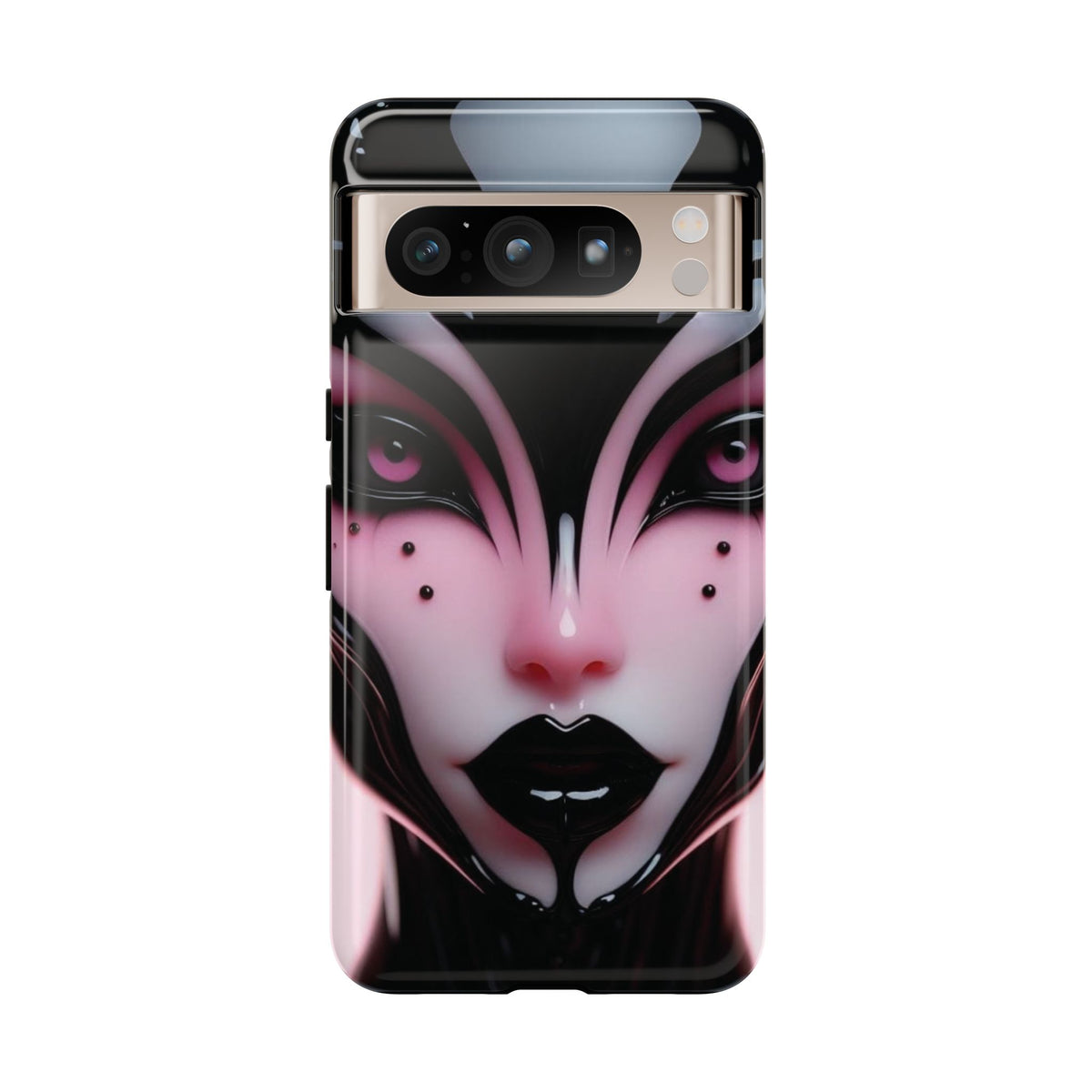 Pink Alien Tough Phone Case for iPhone, Galaxy, or Google Pixel