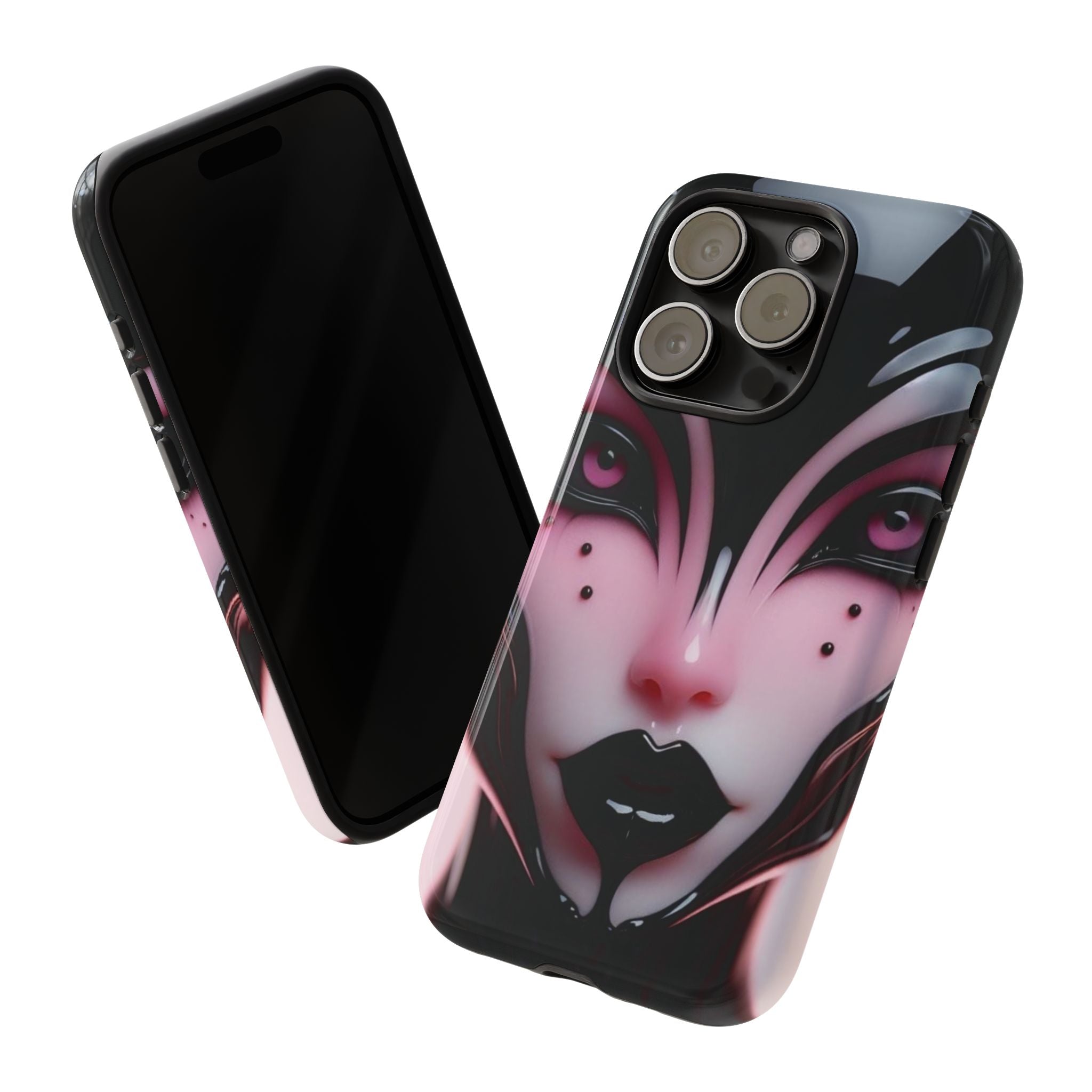 Pink Alien Tough Phone Case for iPhone, Galaxy, or Google Pixel