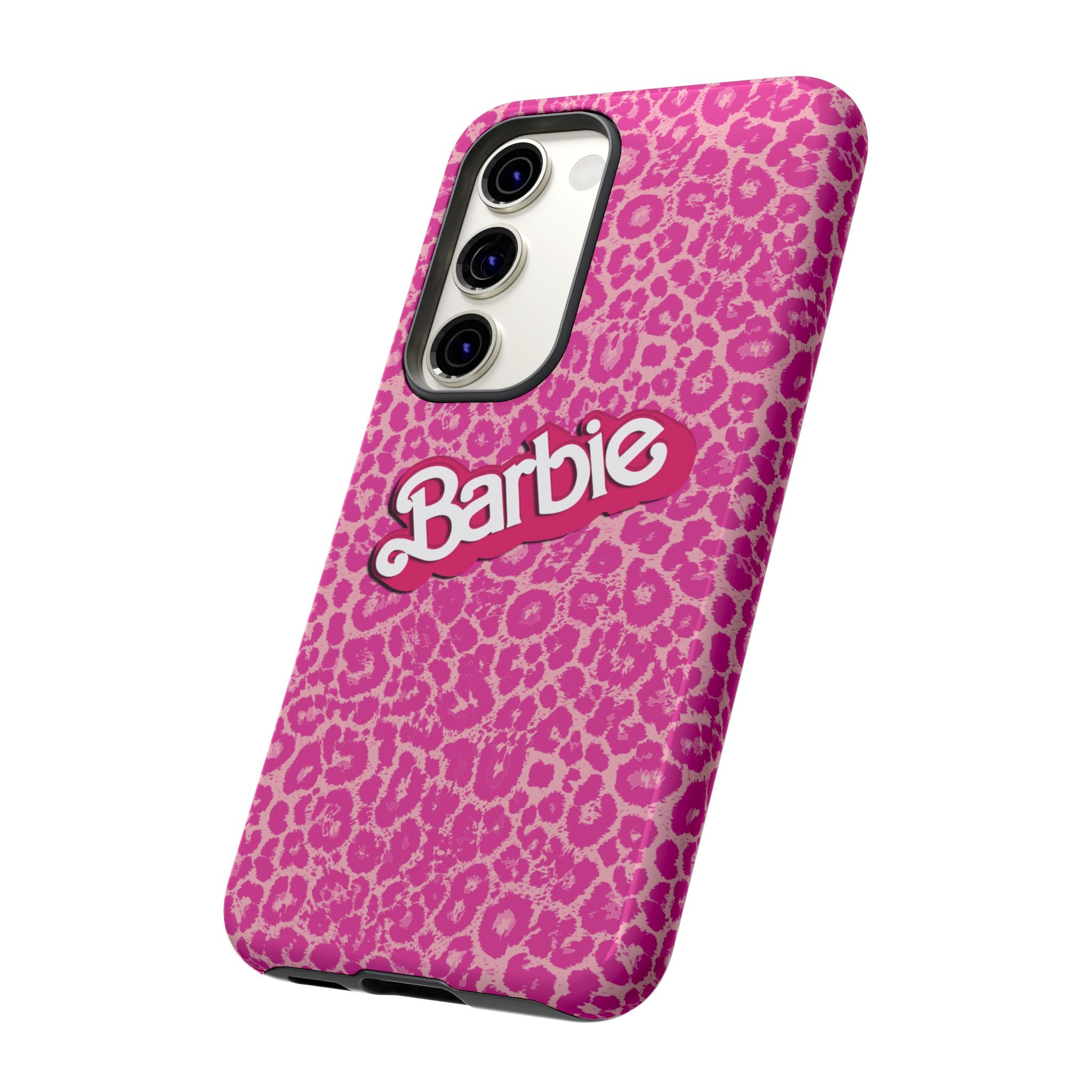 Hot Neon Pink Leopard Barb Tough Phone Case iPhone, Galaxy, or Google Pixel