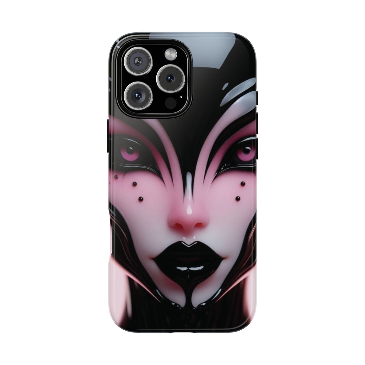 Pink Alien Tough Phone Case for iPhone, Galaxy, or Google Pixel