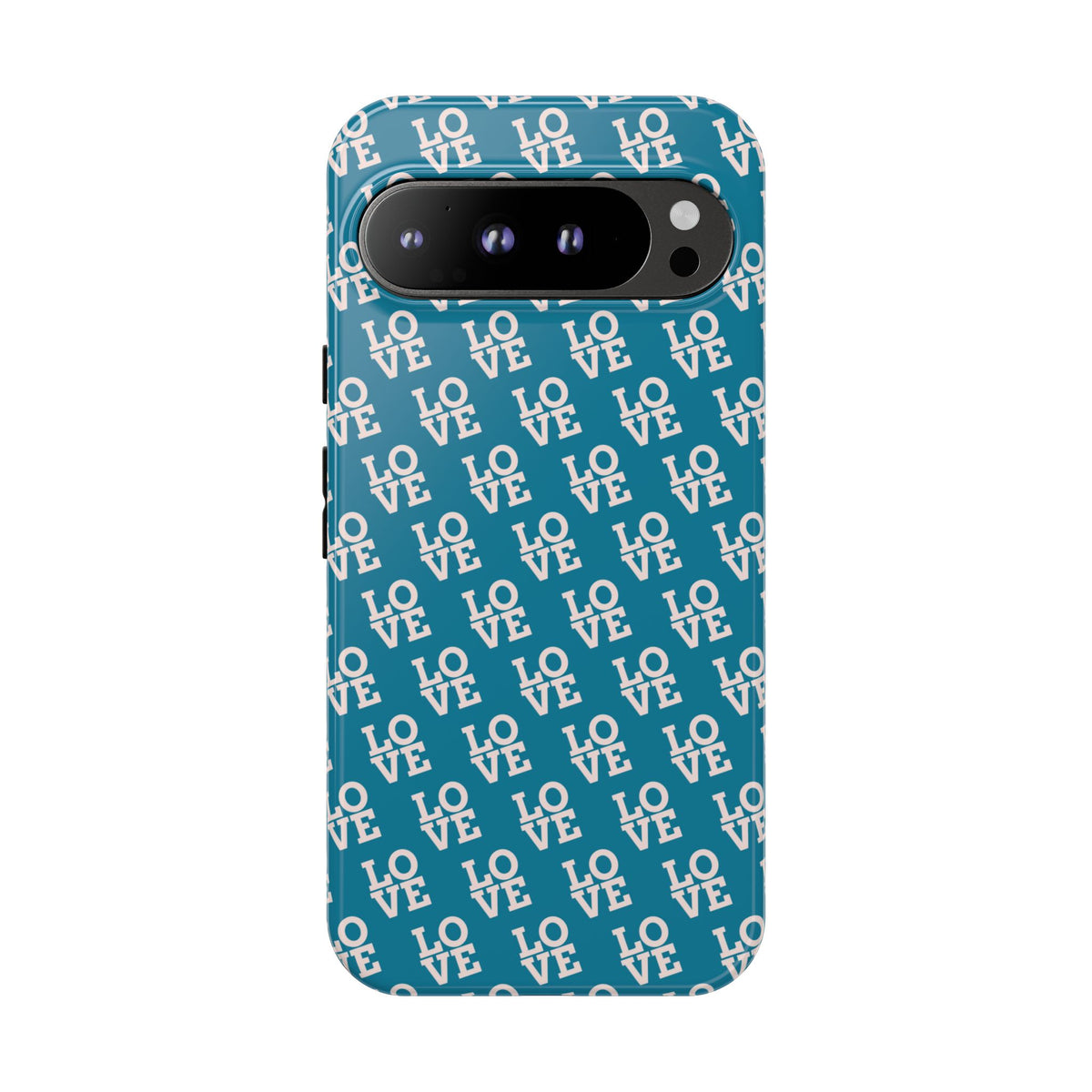 LOVE Teal Green Tough Phone Case iPhone, Galaxy, or Google Pixel