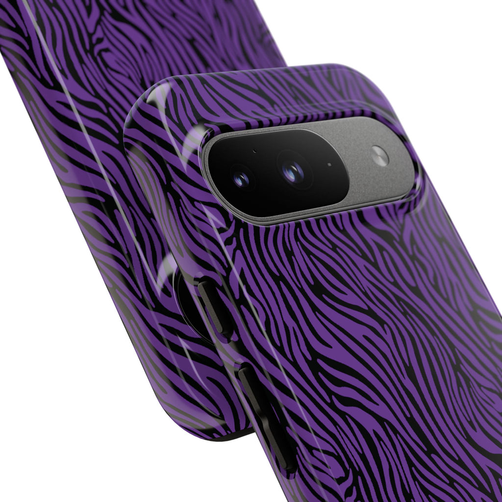 Purple Zebra Tough Phone Case for iPhone, Galaxy, or Google Pixel