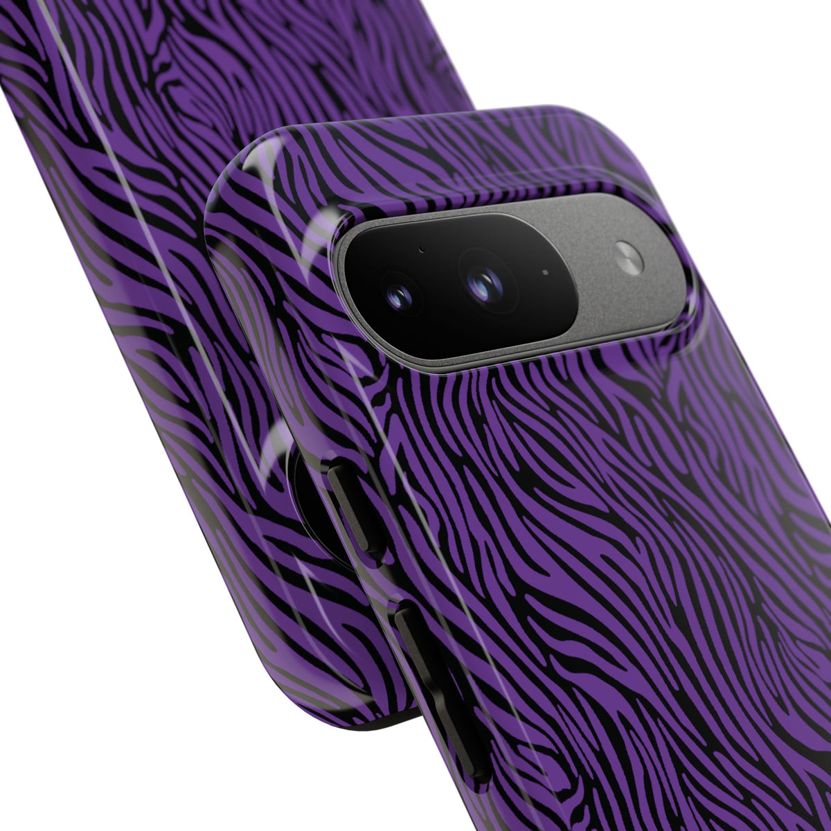 Purple Zebra Tough Phone Case for iPhone, Galaxy, or Google Pixel