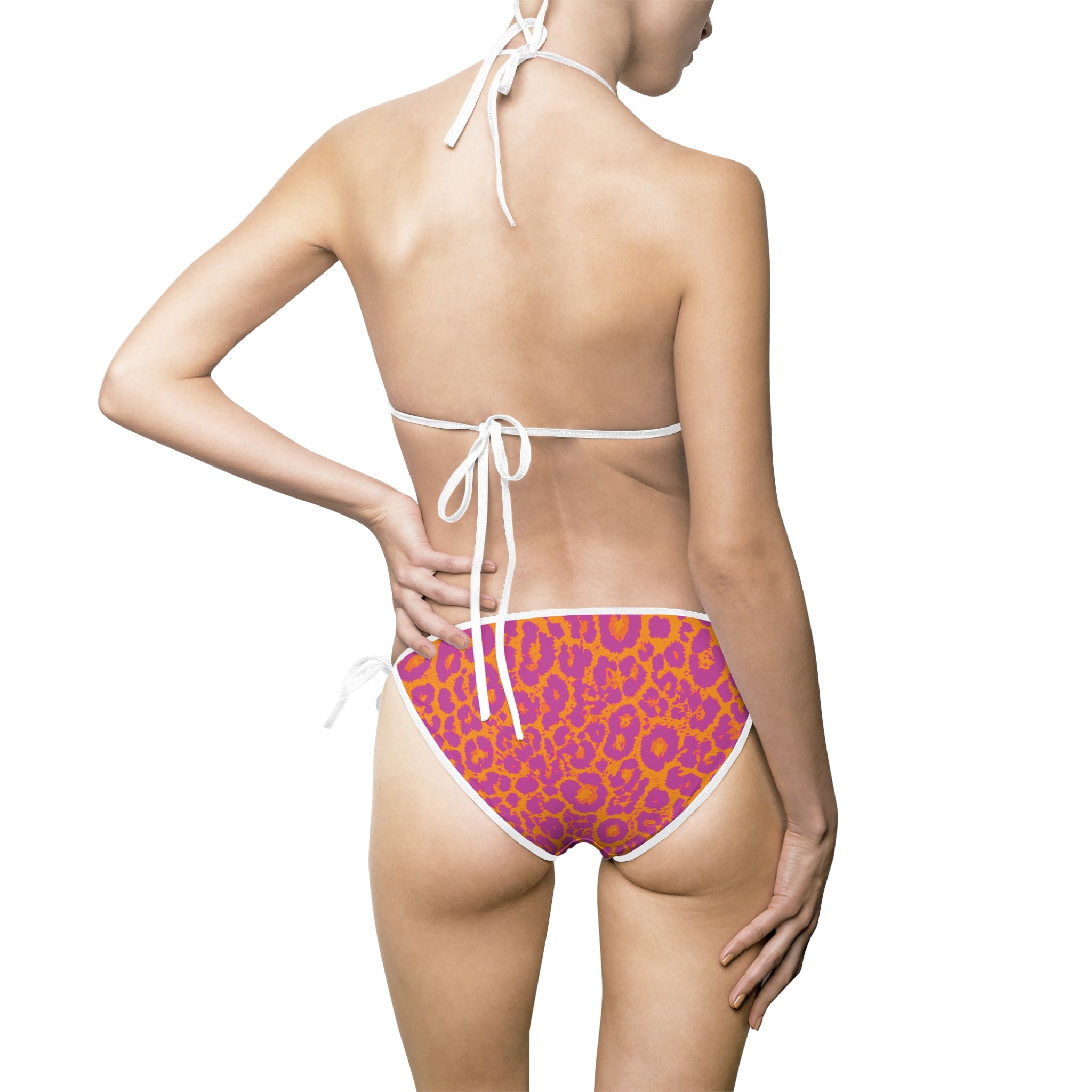 Leopard Print Women's Bikini Swimsuit