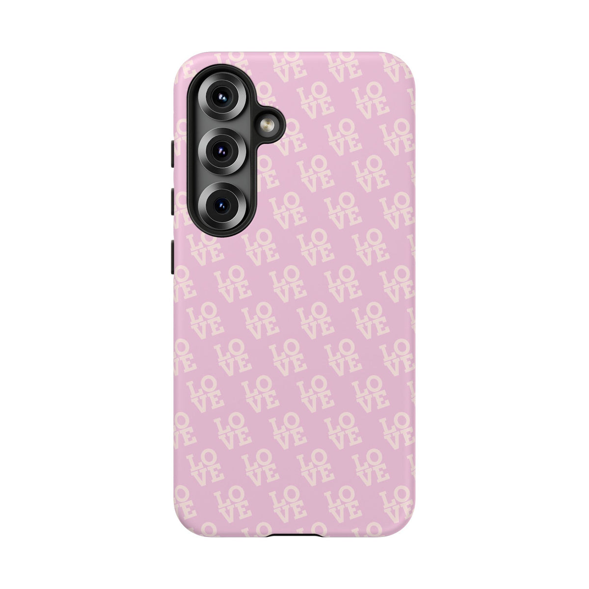 LOVE Pink Tough Phone Case for iPhone, Galaxy, or Google Pixel