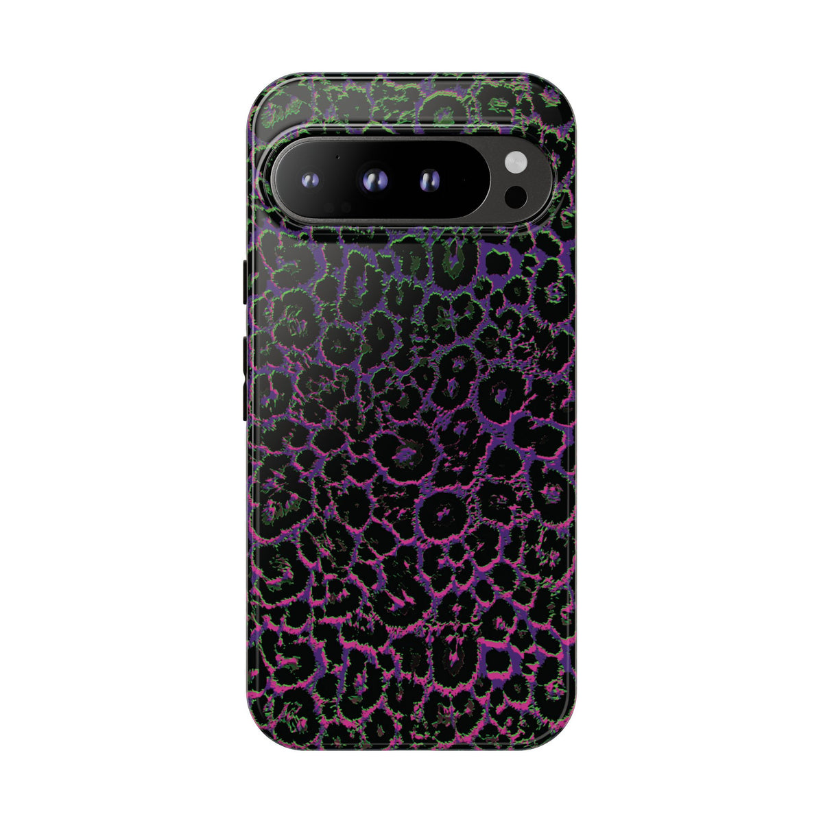 Colorful Leopard Tough Phone Case for iPhone, Galaxy, or Google Pixel