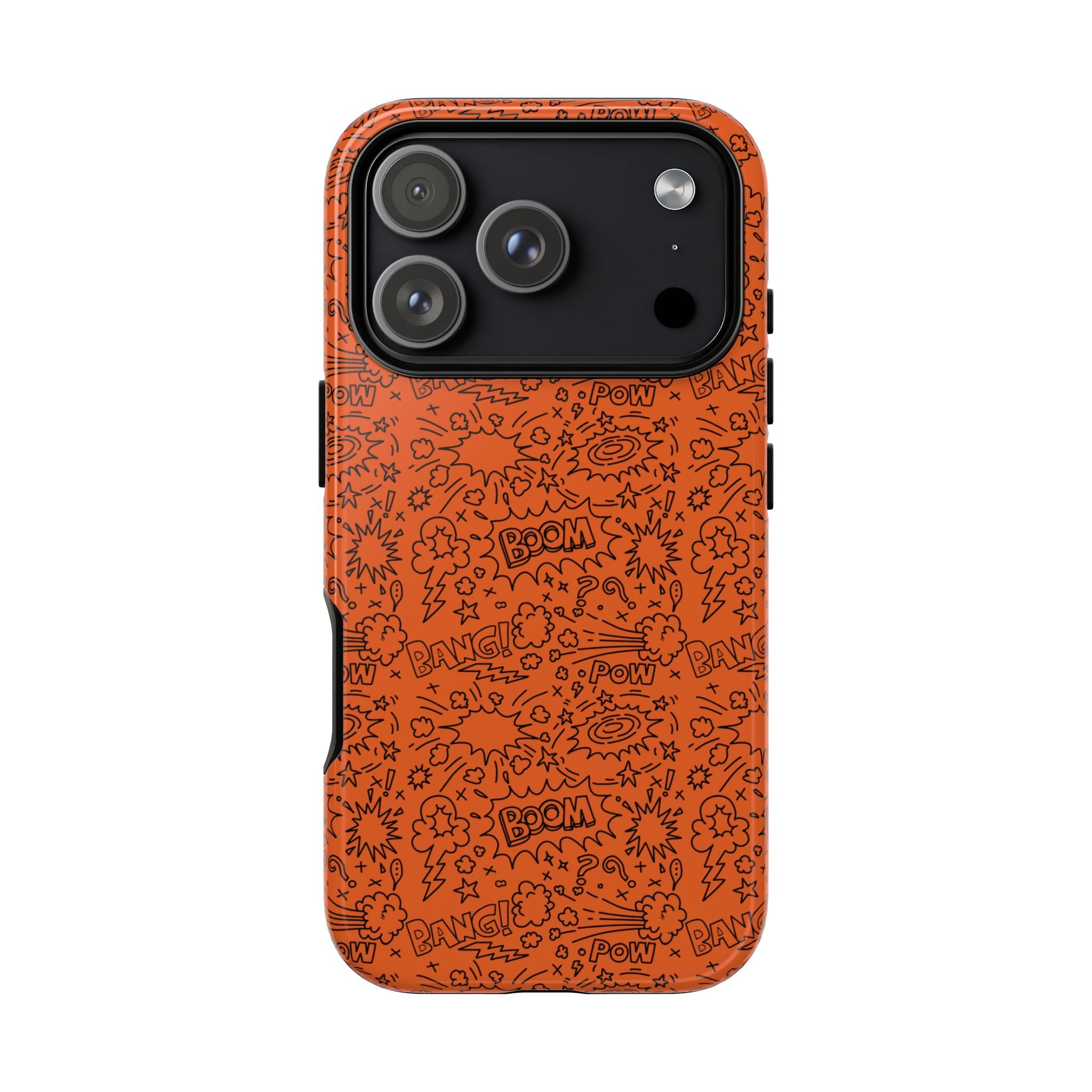 Wow Orange Tough Case for iPhone, Galaxy, or Google Pixel