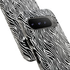 Black and White Zebra Print Tough Case iPhone, Galaxy and Google Pixel