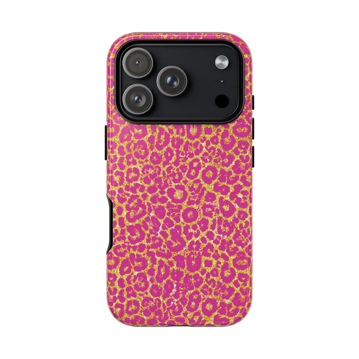 Pink Gold Leopard Tough Case for iPhone, Galaxy, or Google Pixel
