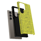 Neon Yellow Wow RG Tough Phone Case for iPhone, Galaxy, or Google Pixel