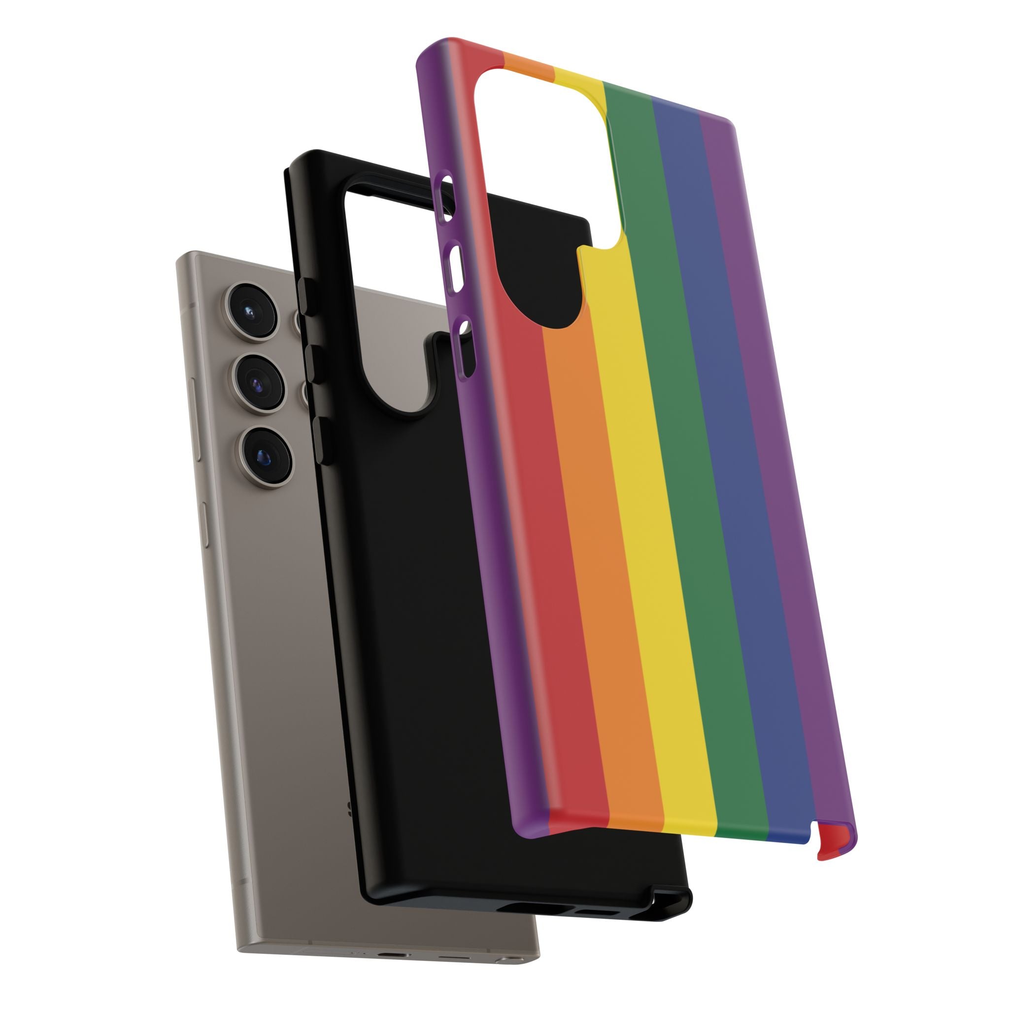 LGBTQ Rainbow Flag Tough Phone Case for iPhone, Galaxy, or Google Pixel