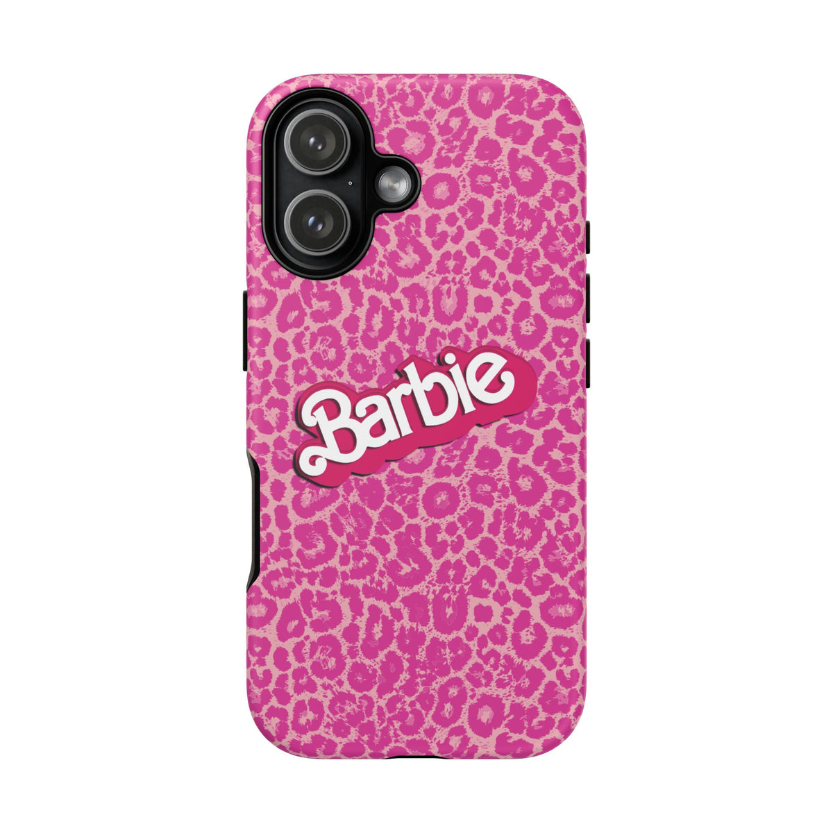 Hot Neon Pink Leopard Barb Tough Phone Case iPhone, Galaxy, or Google Pixel
