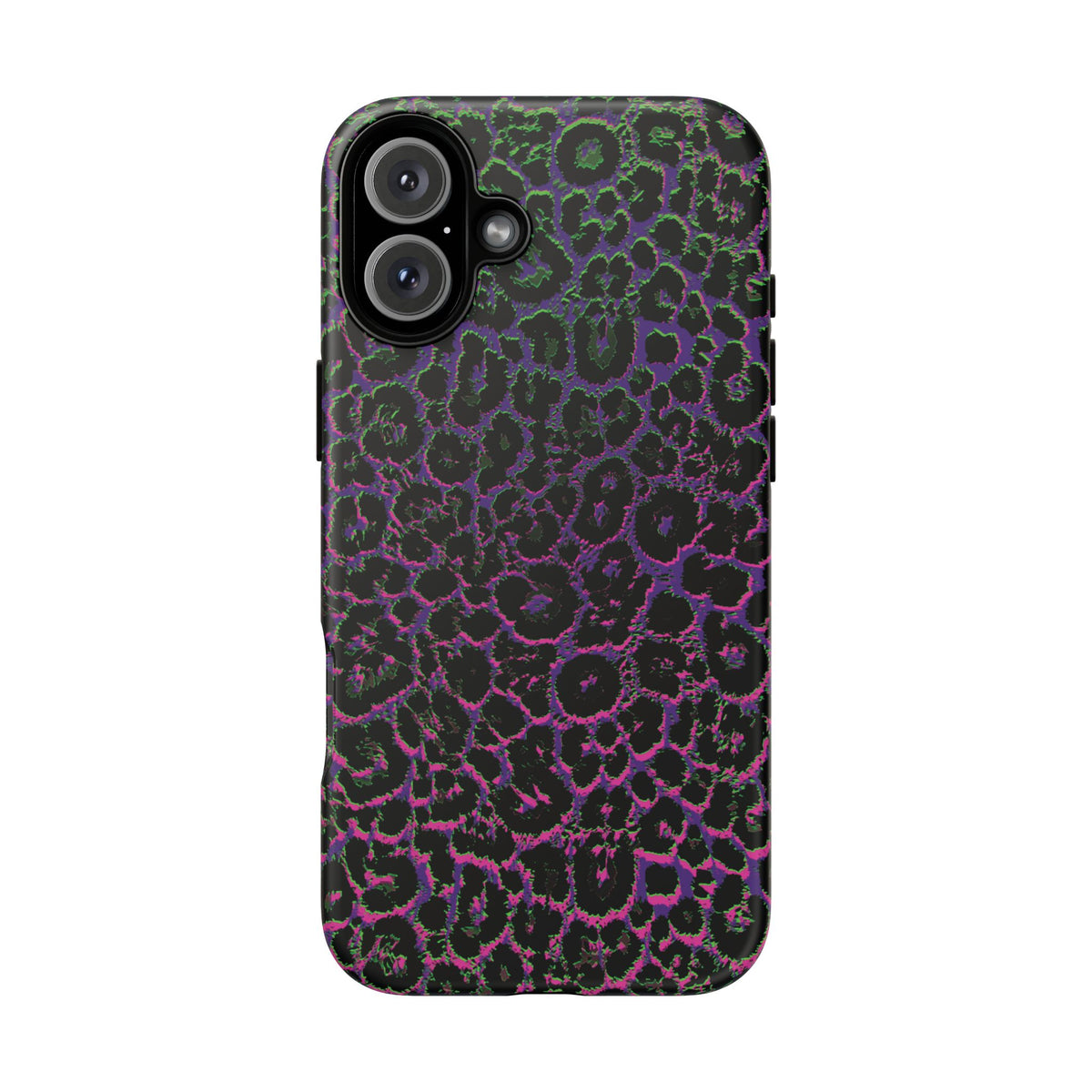 Colorful Leopard Tough Phone Case for iPhone, Galaxy, or Google Pixel