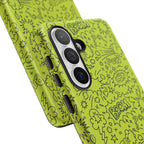 Neon Lime Wow Tough Case for iPhone, Galaxy, or Google Pixel