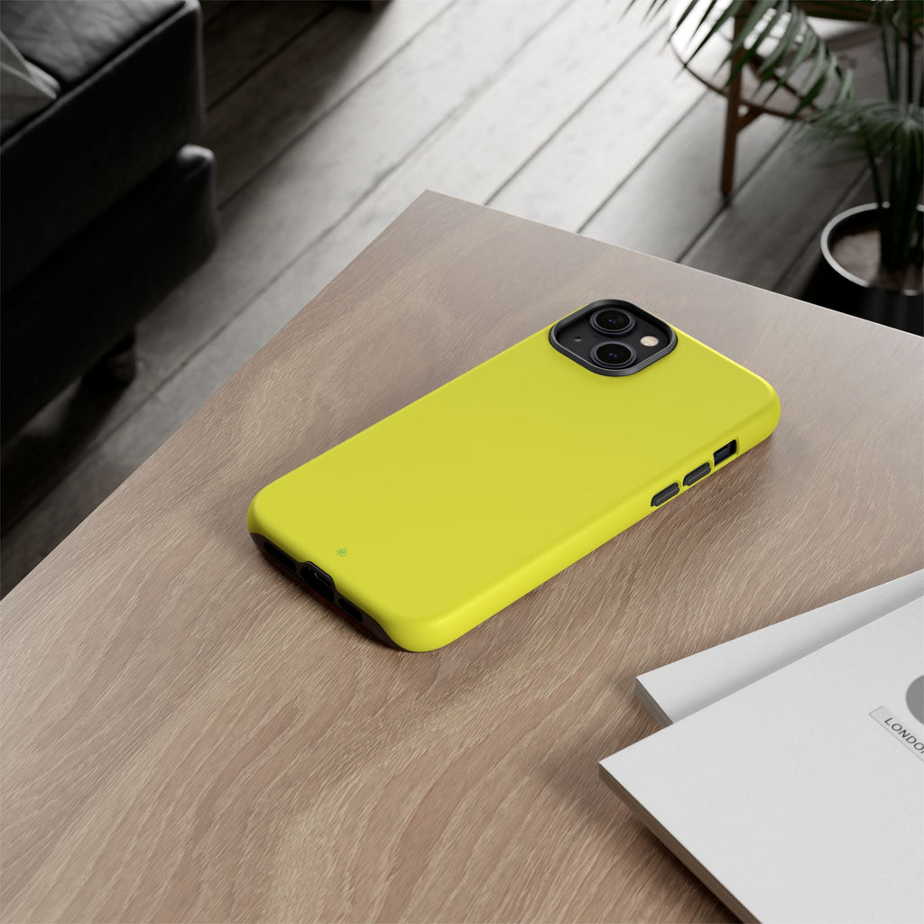 Yellow RG Tough Phone Case for iPhone, Galaxy, or Google Pixel