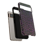Colorful Leopard Tough Phone Case for iPhone, Galaxy, or Google Pixel