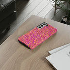 Pink Gold Leopard Tough Case for iPhone, Galaxy, or Google Pixel