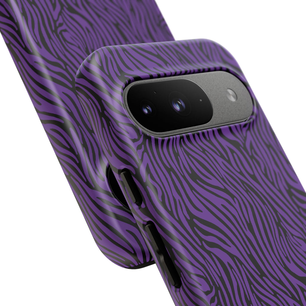 Purple Zebra Tough Phone Case for iPhone, Galaxy, or Google Pixel