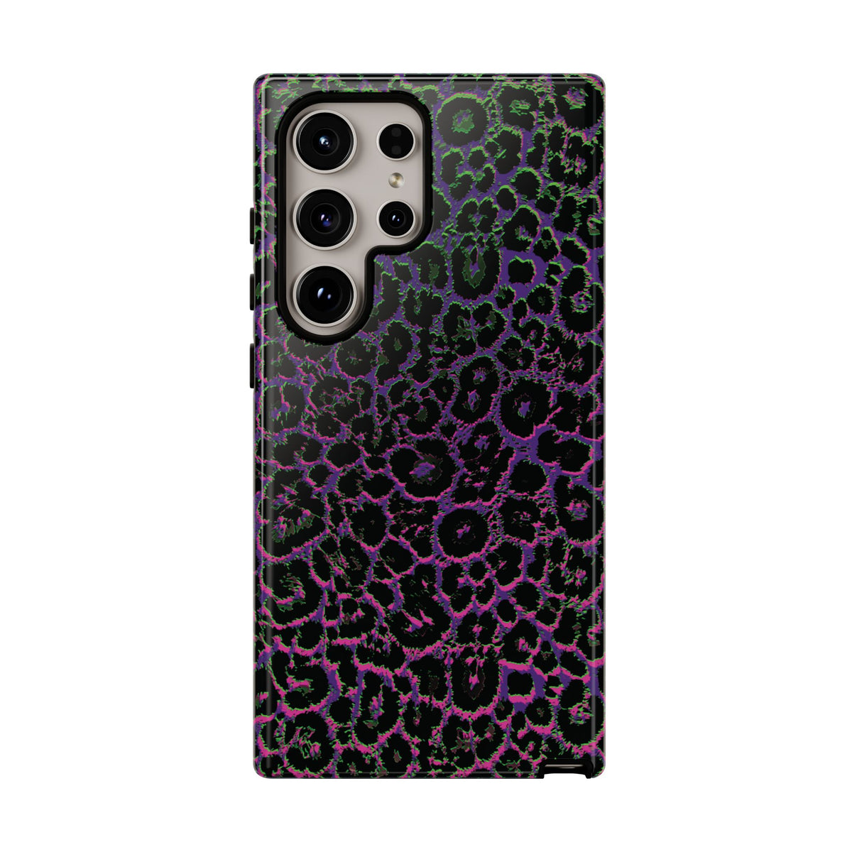 Colorful Leopard Tough Phone Case for iPhone, Galaxy, or Google Pixel