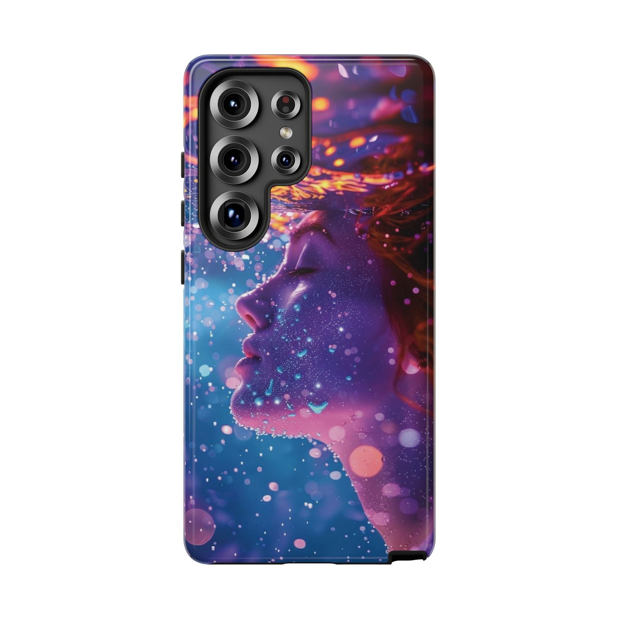 Meditating Underwater Tough Phone Case for iPhone, Galaxy, or Google Pixel