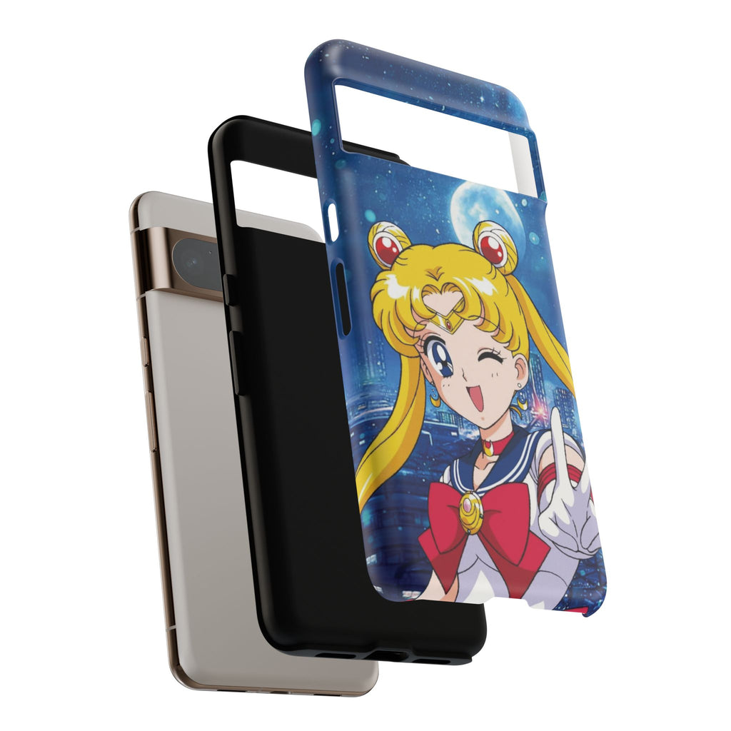 Blue S Moon Tough Case for iPhone, Galaxy, or Google Pixel
