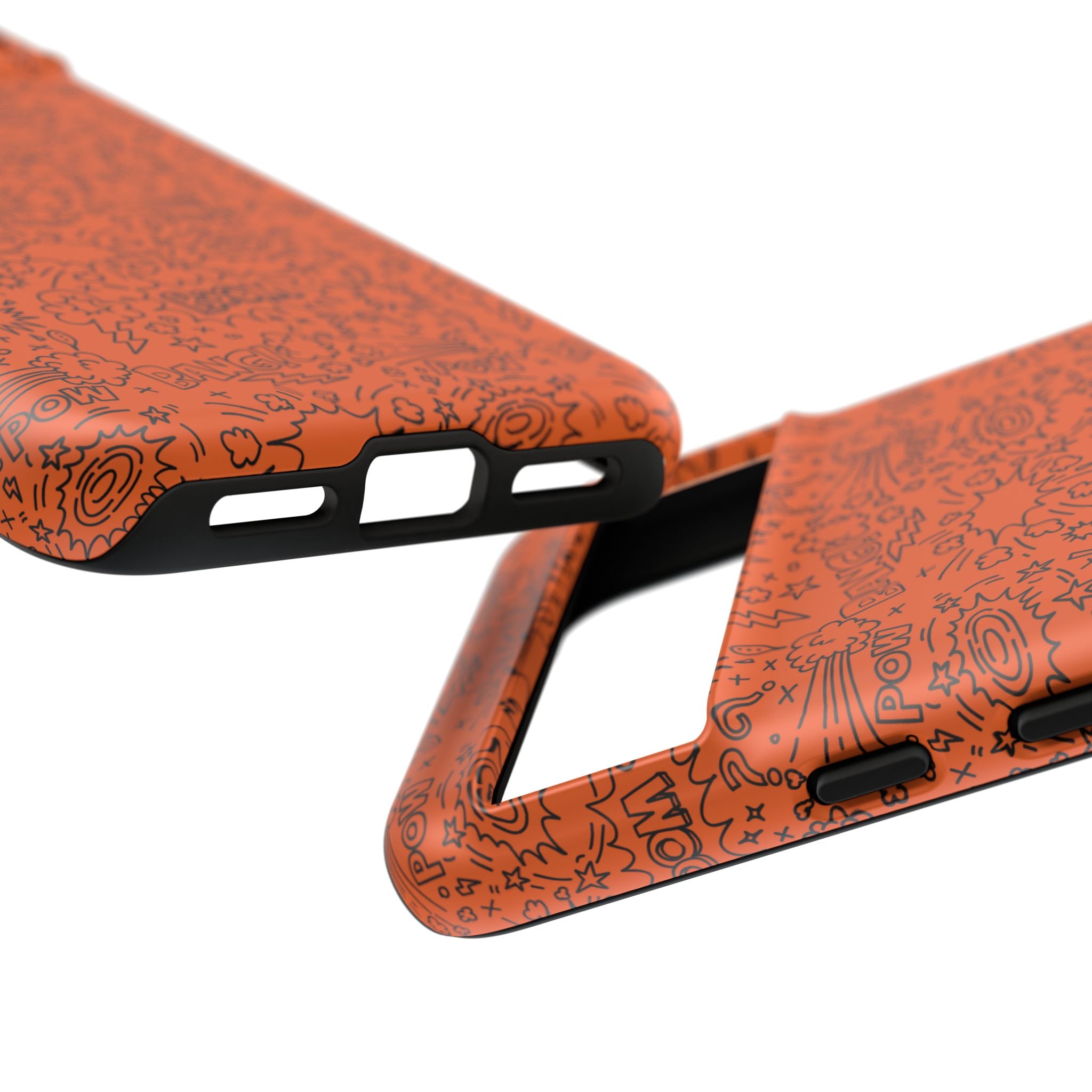 Wow Orange Tough Case for iPhone, Galaxy, or Google Pixel